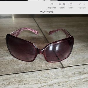 Vintage (Y-2K era) Coach Sunglasses, w/Rosy Tint + Clamshell Case
